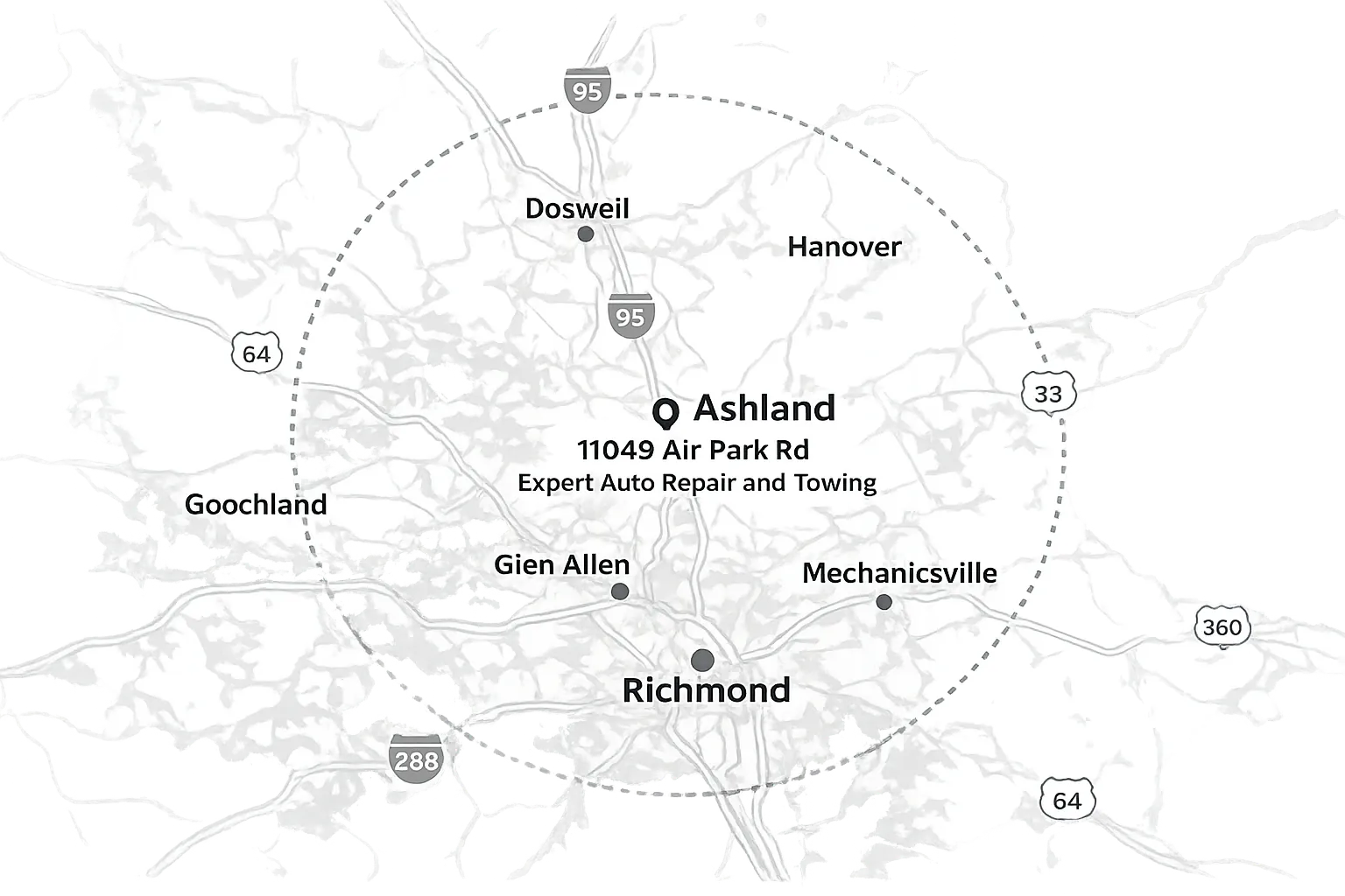 Expert Auto Repair Service Areas